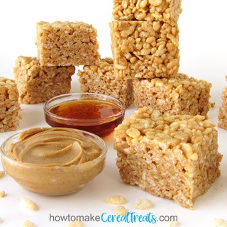 peanut butter and honey rice krispie treats without marshmallows