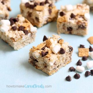 s'mores Rice Krispie Treats for summer