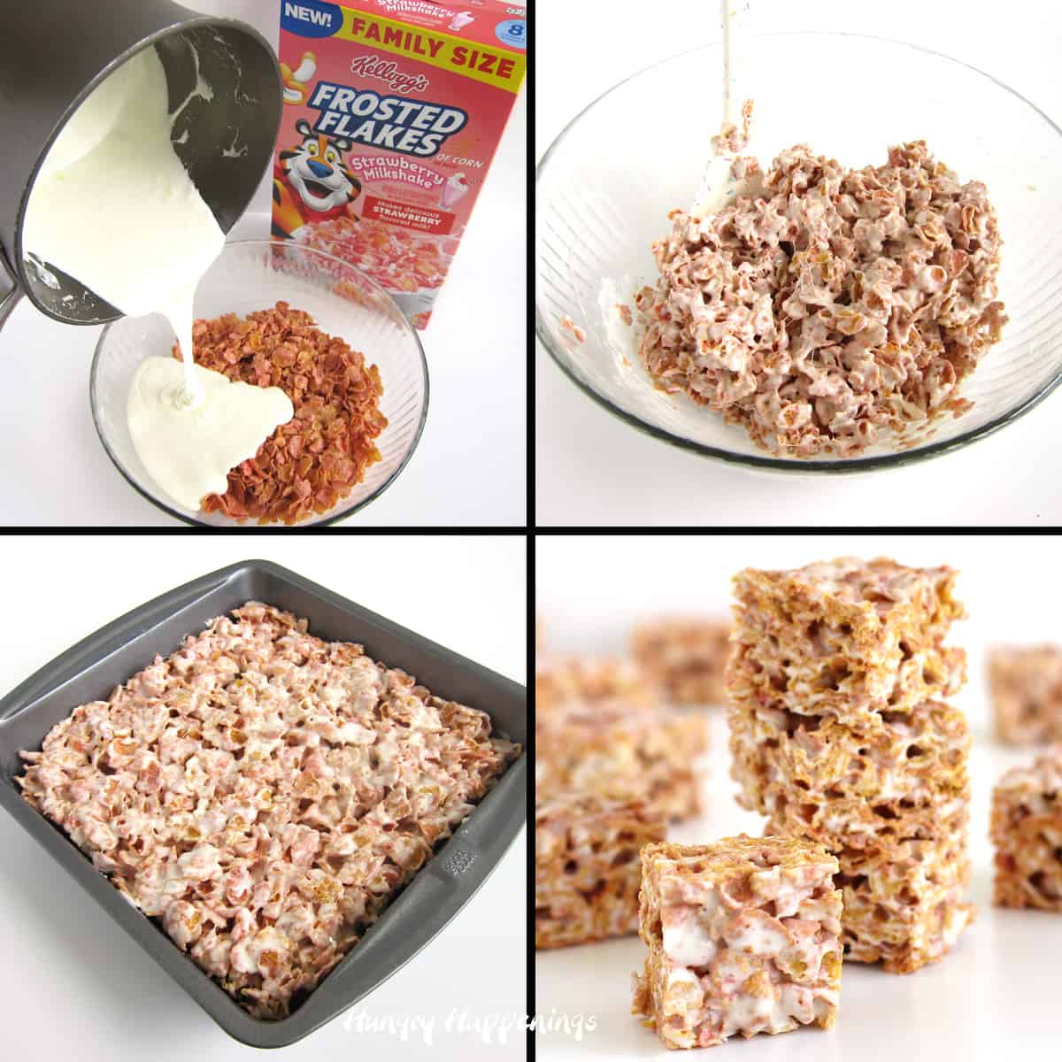 Kellogg's Strawberry Milkshake Frosted Flakes marshmallow treats recipe