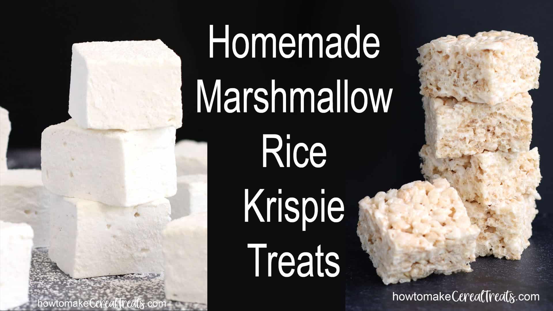 homemade marshmallow rice krispie treats