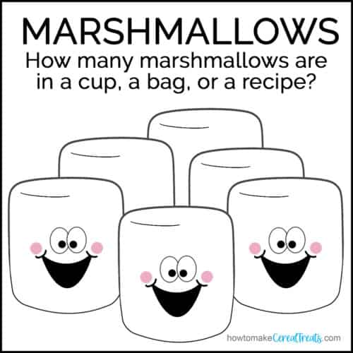 Marshmallows drawing with cute smiley faces.