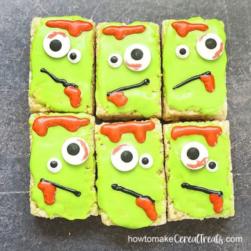 Rice Krispie Treat Ghosts | howtomakecerealtreats.com