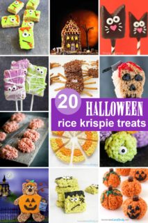 20 EASY, CREEPY HALLOWEEN RICE KRISPIE TREATS. Spooktacular ideas from brains to zombies, monsters and spiders, and more.