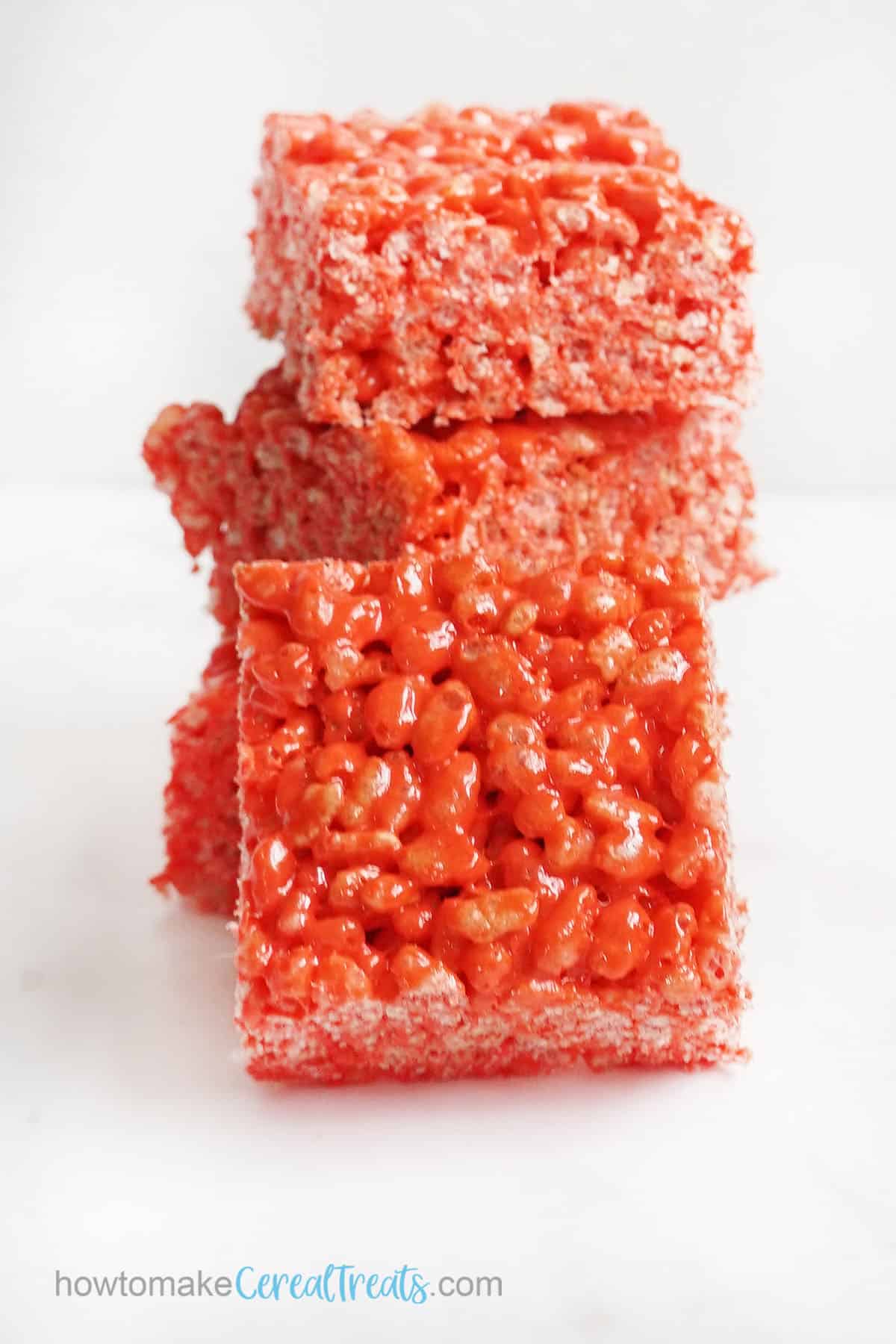 Red cereal treats