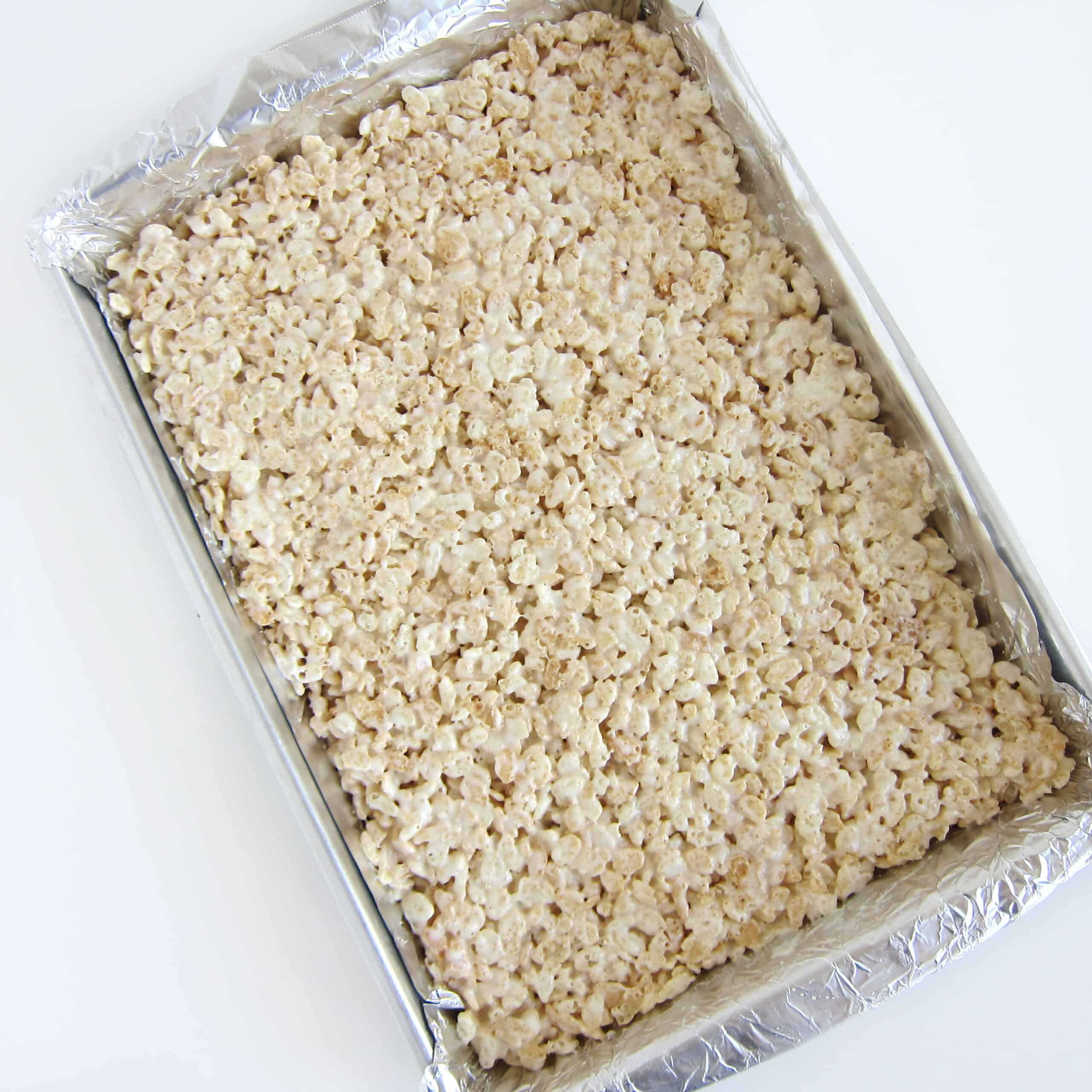 9x13-inch pan of rice krispie treats