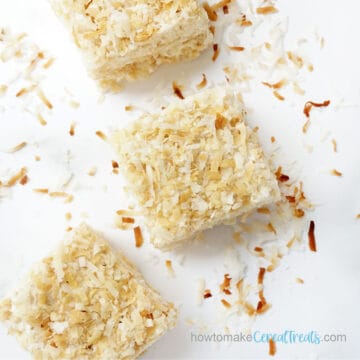 toasted coconut rice krispie treats