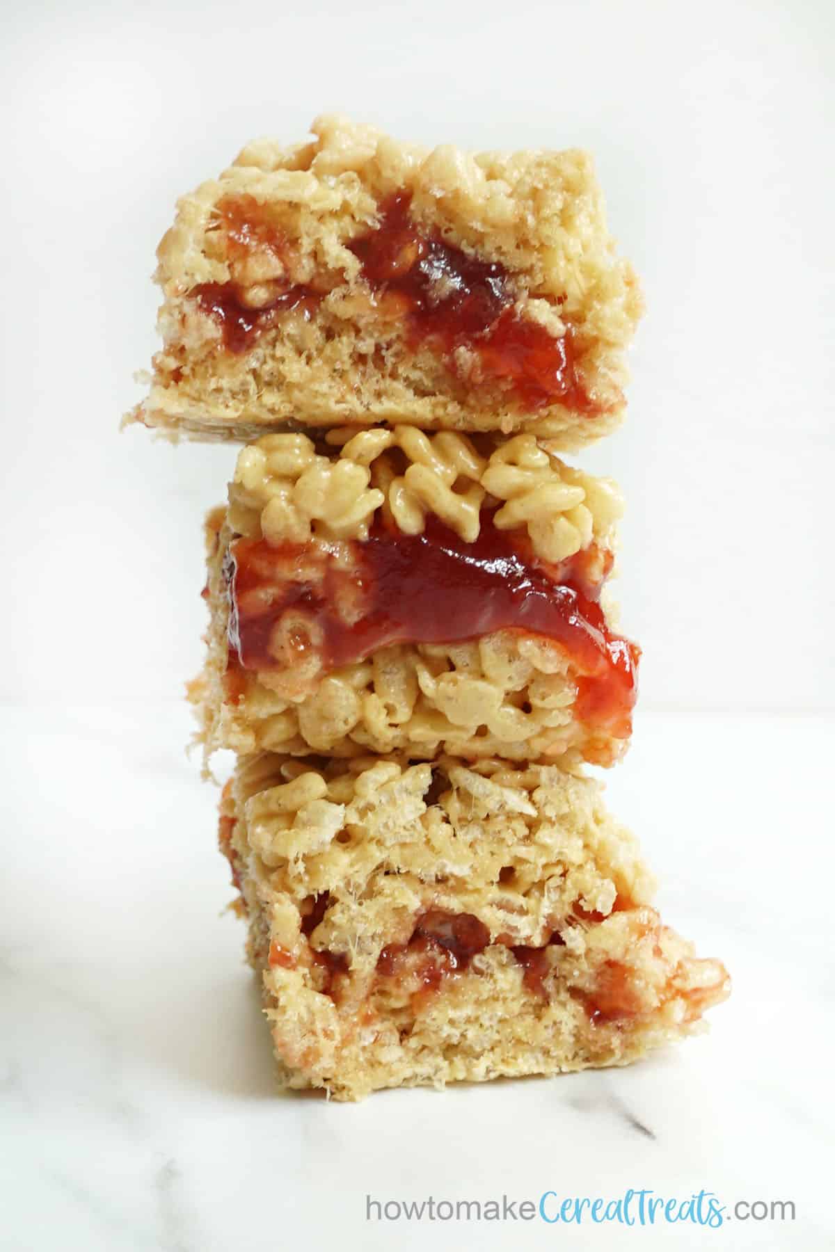 peanut butter cereal treats with jelly 