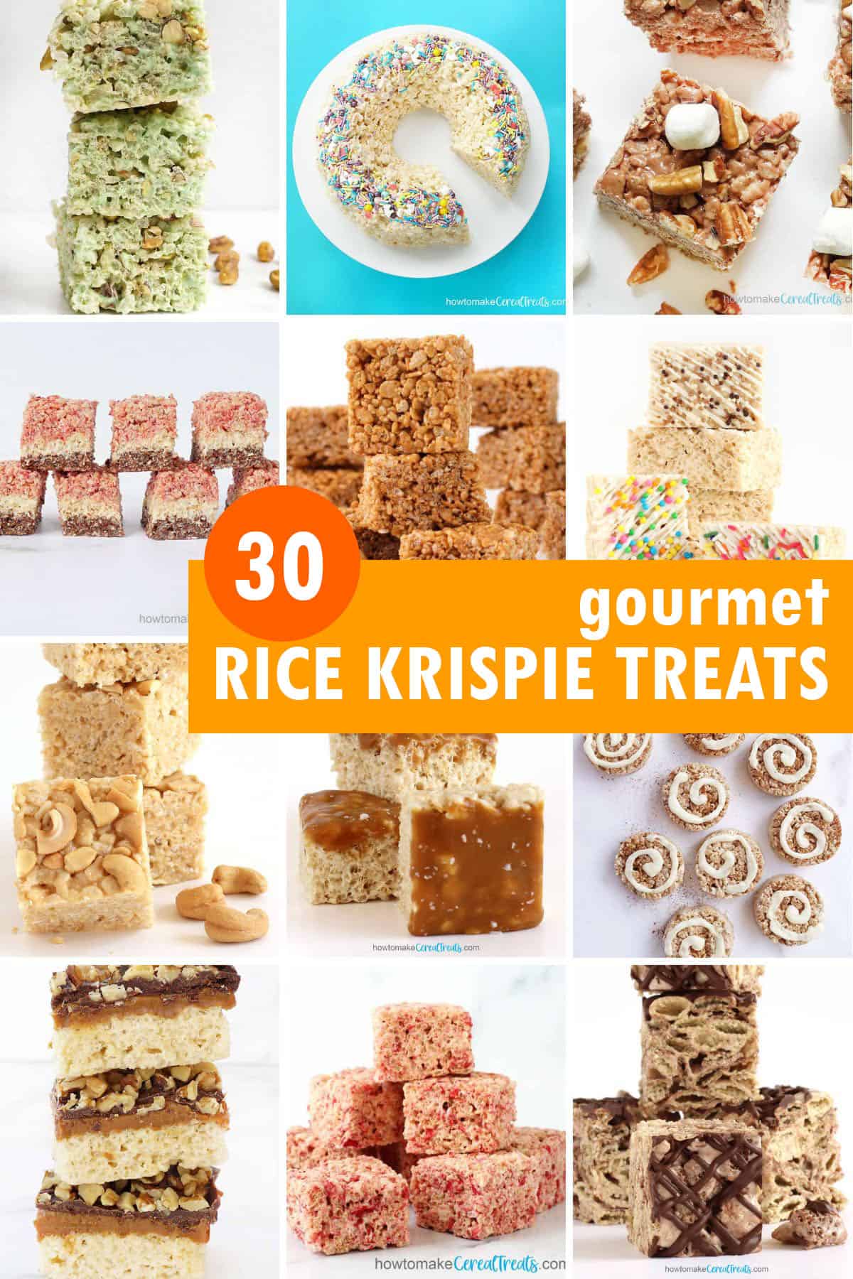 30 gourmet Rice Krispie Treats