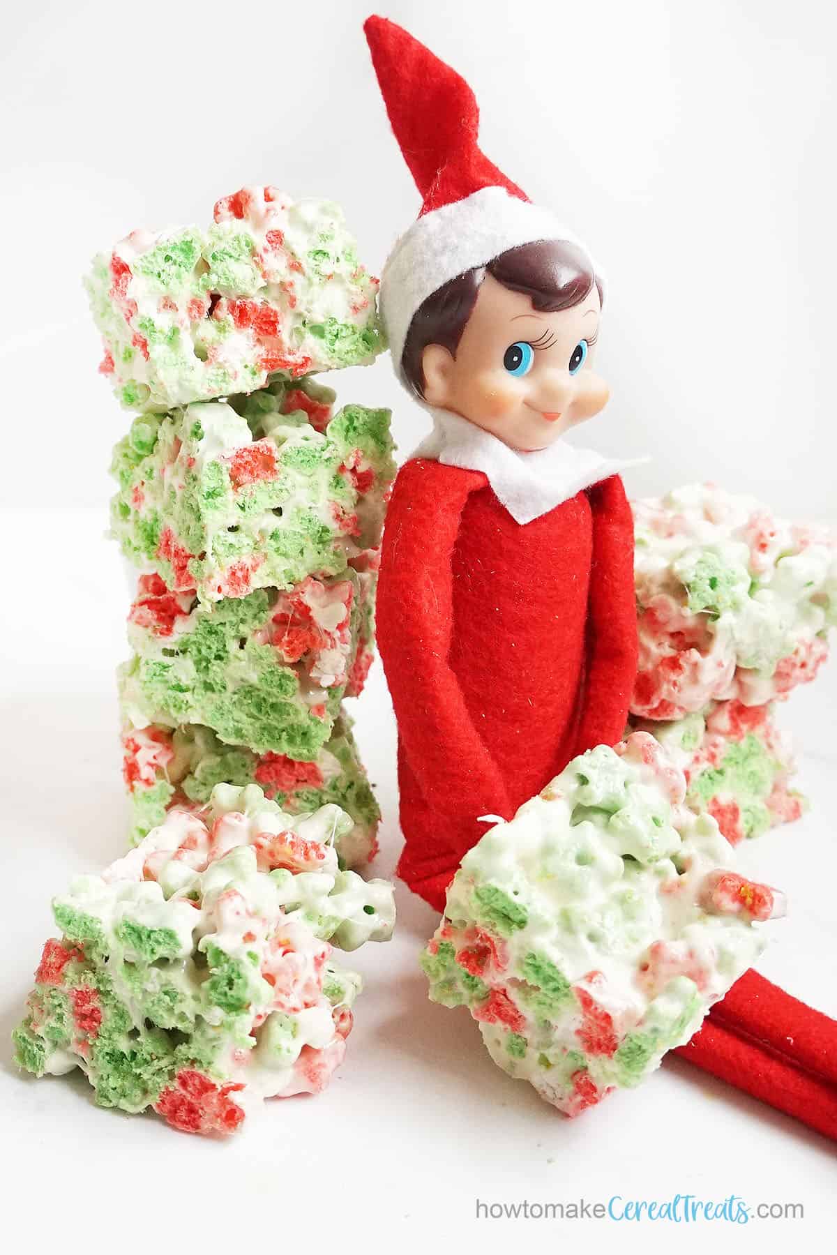 Elf on the Shelf cereal treats for Christmas 