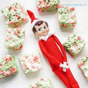 Elf on the Shelf no-bake Christmas cereal treats