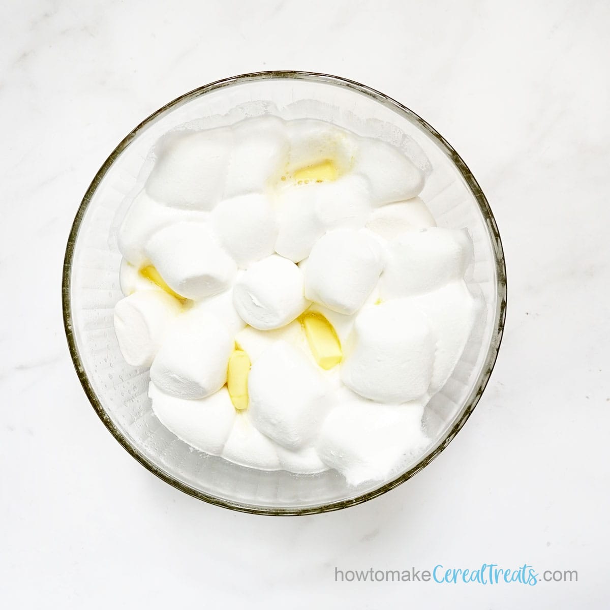 melted marshmallows and butter
